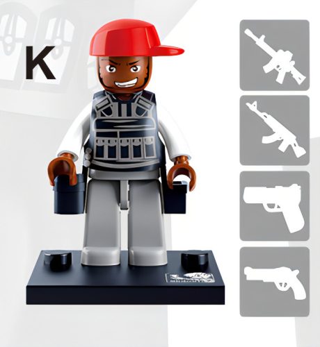 Sluban építőkészlet figurák M38-B0586 Rendőrök és tolvajok - 1db K (LEGO kompatibilis)