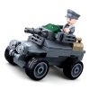 Sluban Army építőkészlet WW2 M38-B0680C páncélozott jármű 79 db