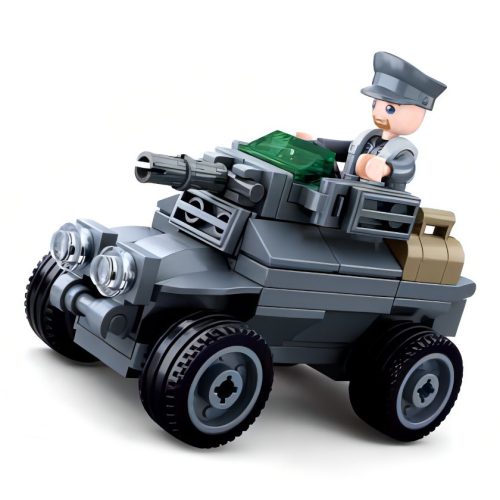 Sluban Army építőkészlet WW2 M38-B0680C páncélozott jármű 79 db