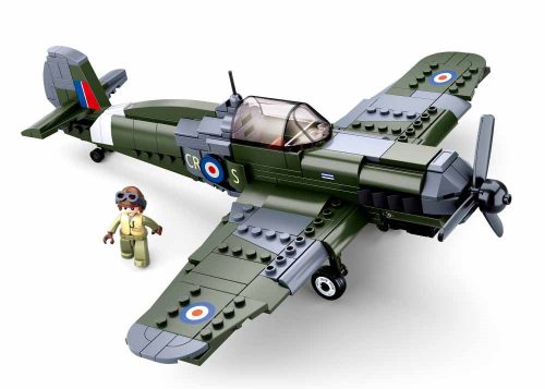 Sluban Army építőkészlet WWII M38-B0712 könnyű vadászgép 290 db (LEGO kompatibilis)