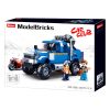 Sluban Model Bricks építőkészlet M38-B0813 Off Road Blue Pickup motorkerékpárral 361 db (LEGO kompatibilis)