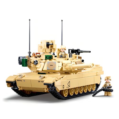 Sluban Model Bricks építőkészlet M38-B0892 M1A2 Abrams harckocsi 781 db (LEGO kompatibilis)