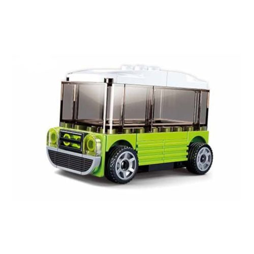 Sluban Power Bricks építőkészlet M38-B0933G Felhúzható busz 41 db