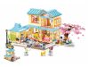 Sluban építőkészlet Girls Dream Happy Diary M38-B1017 Ház Sakurával 1029 db