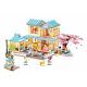 Sluban építőkészlet Girls Dream Happy Diary M38-B1017 Ház Sakurával 1029 db