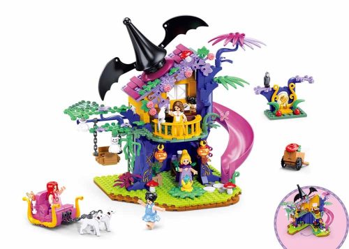 Sluban építőkészlet Girls Dream Witches M38-B1057 Varázs faház 435 db