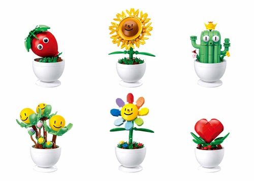 Sluban építőkészlet Flowers M38-B1073 Virágok kis szemekkel 6 db virágos készlet 529 db