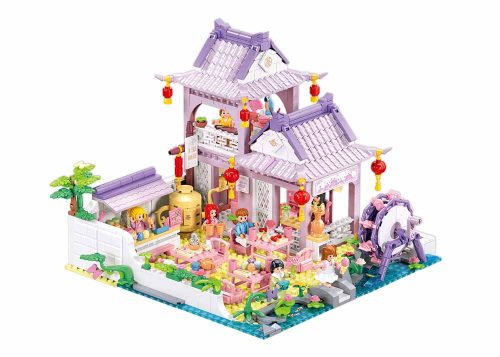 Sluban építőkészlet Girls Dream M38-B1078 Teaház díszkerttel 981 db