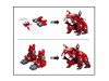 Sluban Pleyerid M38-B1112A Mechanikus Bulldog piros 890 db