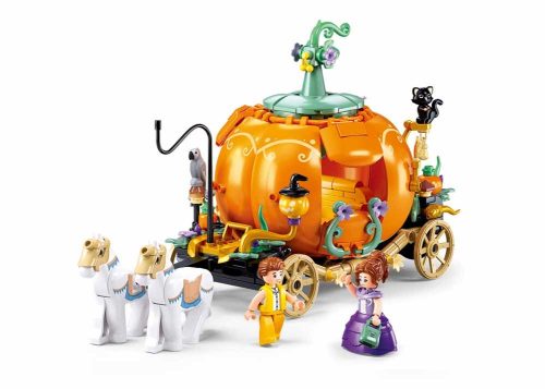 Sluban építőkészlet Girls Dream Pumpkin M38-B1176 Varázslatos sütőtök kocsi 320 db