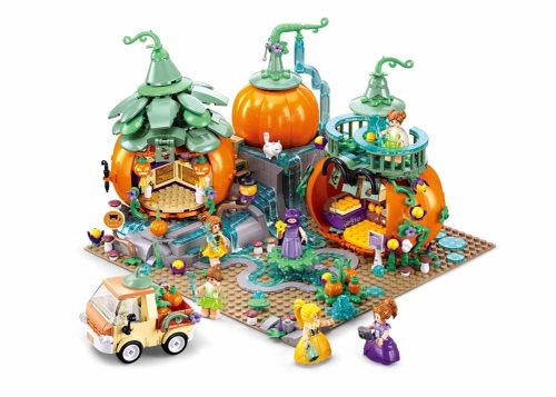 Sluban Girls Dream építőkészlet Pumpkin M38-B1177 Varázslatos sütőtök falu 952 db (LEGO kompatibilis)