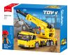 Sluban Town építőkészlet M38-B1195 Teherautódaru bontógolyóval 293 db