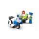 Sluban Metropolis M38-B1217D Álruhás bandita autóban és rendőr motoron 98 db