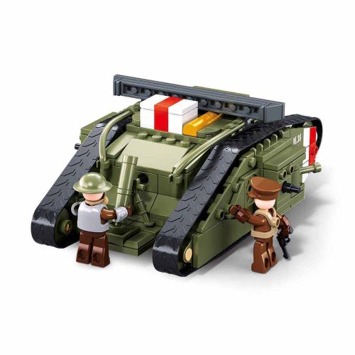 Sluban Army építőkészlet WWII M38-B1296 Mark V tank 516 db
