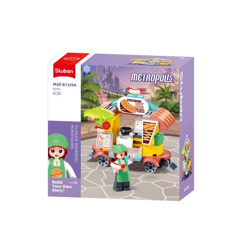 Sluban Metropolis M38-B1329A Hot dog autó 81 db