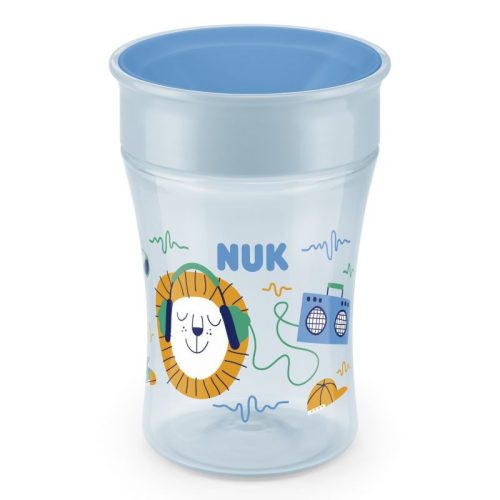 NUK Magic Cup 230ml itató pohár 360° fedéllel kék 1db