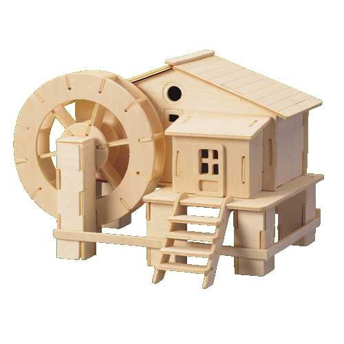 Woodcraft Drevené 3D puzzle Vodný mlyn