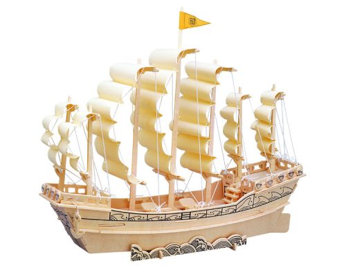 Woodcraft Drevené 3D puzzle loď plachetnica P131