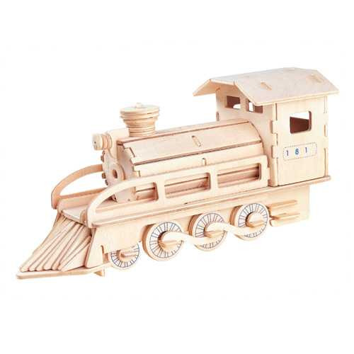 Woodcraft Drevené 3D puzzle Lokomotiva