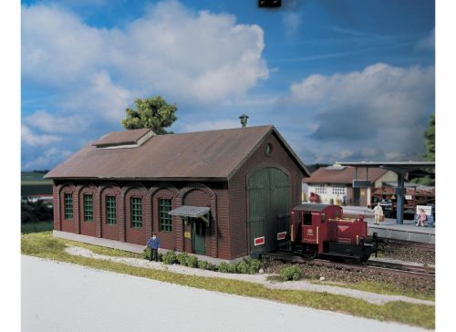 Piko Fűtőház, egyállásos, Burgstein 61823 H0 1:87 méretarány