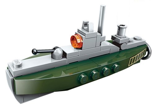 Qman építőkészlet QM-09 Amphibious Panzer 1803-7 Mosasaur tengeralattjáró 38 db (LEGO kompatibilis)