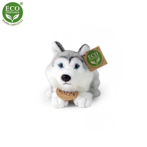 Rappa Plyšový pes Husky 17 cm ECO-FRIENDLY šedá