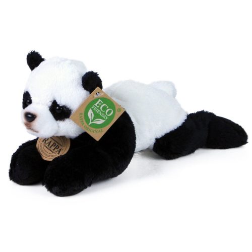 Rappa plüss panda fekvő 18cm ECO-FRIENDLY