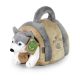 Rappa Plyšový pes Husky s prepravkou 13 cm ECO-FRIENDLY