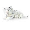 Rappa Plyšový tiger biely 60 cm ECO-FRIENDLY