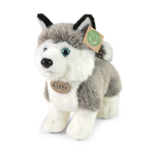 Rappa plüss husky kutya álló 23cm ECO-FRIENDLY