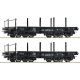 Roco Nehézteherszállító kocsi készlet, Rlmmp, DR IV 6600031 H0 1:87 méretarány