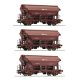 Roco Szétnyíló tetejű kocsi készlet, Tds, CD Cargo VI 6600078 H0 1:87 méretarány