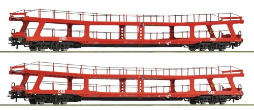 Roco Autószállító négytengelyes teherkocsi-pár, DDm, ÖBB - 6600105 H0 1:87 méretarány