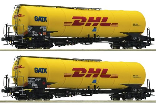 Roco Tartálykocsi készlet, Zans, DHL, GATX VI 76024 H0 1:87 méretarány