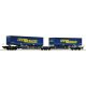 Roco Iker-zsebeskocsi, Sdggmrs/T2000, LKW Walter félpótkocsikkal, WASCOSA VI 77363 H0 1:87 méretarány