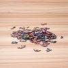 RoboTime Drevené puzzle Kvetinová mandala