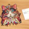 RoboTime Drevené puzzle Mačací kráľ