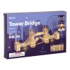 RoboTime drevené 3D puzzle most Tower Bridge svietiaci