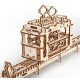 Ugears 3D drevené mechanické puzzle Kabínková lanovka s traťou