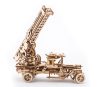 Ugears 3D drevené mechanické puzzle UGM-11 Nákladiak s požiarnym rebríkom