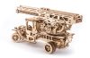 Ugears 3D drevené mechanické puzzle UGM-11 Nákladiak s požiarnym rebríkom