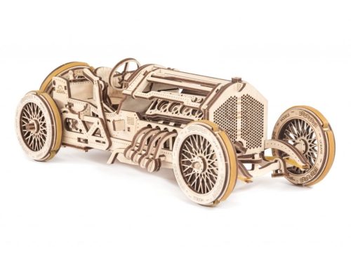 Ugears 3D drevené mechanické puzzle U9 Auto (Grand Prix)