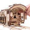 Ugears 3D drevené mechanické puzzle V-Express parná lokomotíva 4-6-2 s tendrom