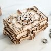 Ugears 3D drevené mechanické puzzle Starožitná šperkovnica