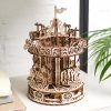 Ugears 3D drevené mechanické puzzle Kolotoč