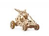 Ugears 3D drevené mechanické puzzle Mini bugina