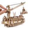 Ugears 3D drevené mechanické puzzle Výskumná loď