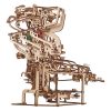 Ugears 3D drevené mechanické puzzle Guľôčková dráha reťazová