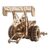 Ugears 3D drevené mechanické puzzle Závodné auto (dragster)