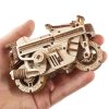 Ugears 3D drevené mechanické puzzle Skladací skúter